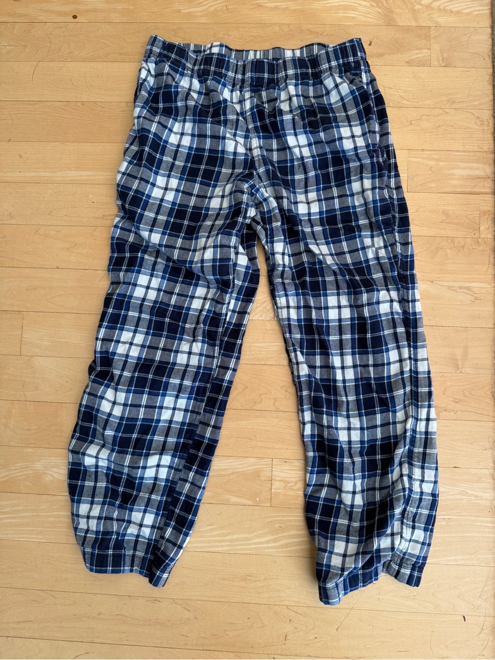 Lands End 100% Cotton Plaid Pajama Bottoms